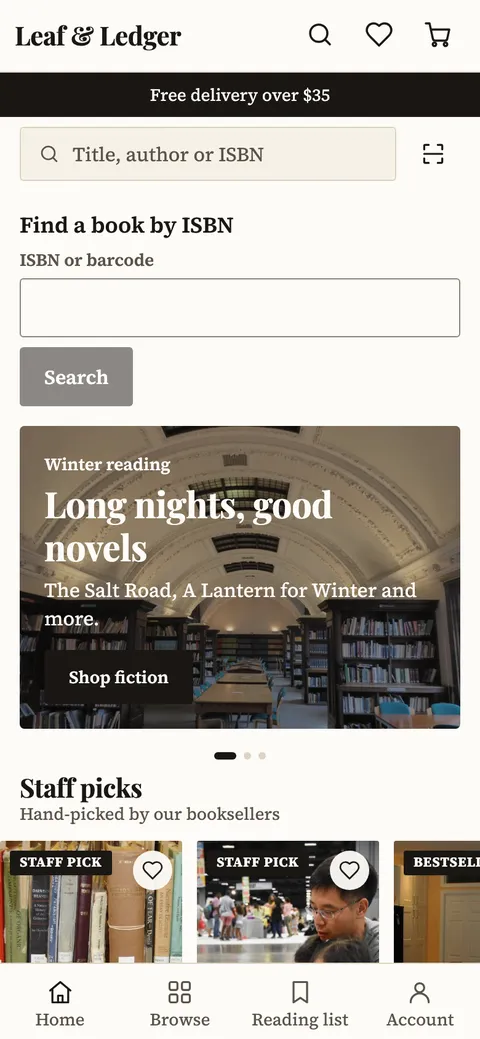 Folio theme home screen