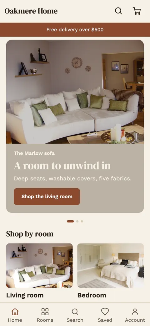 Hearth theme home screen